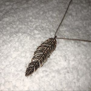Maurice’s Gold Stoned Leaf Necklace